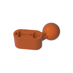 1x2 hole arm with ball