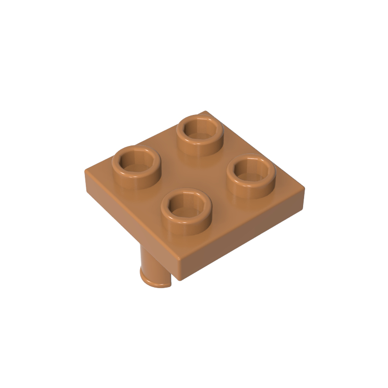 2x2 with double bolts at the bottom