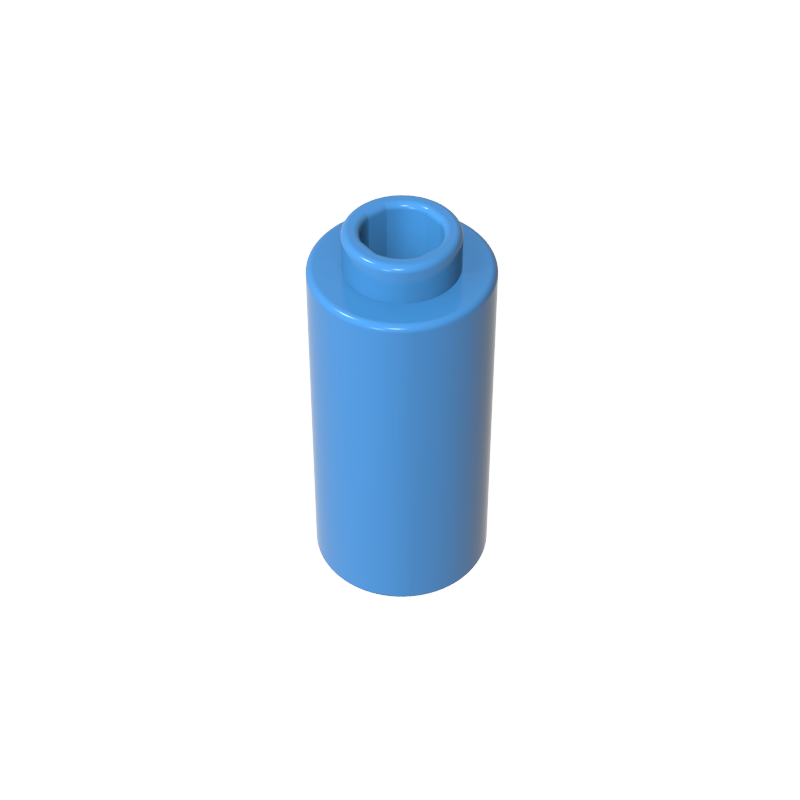 1x1x1 2/3 cylindrical brick straight tube