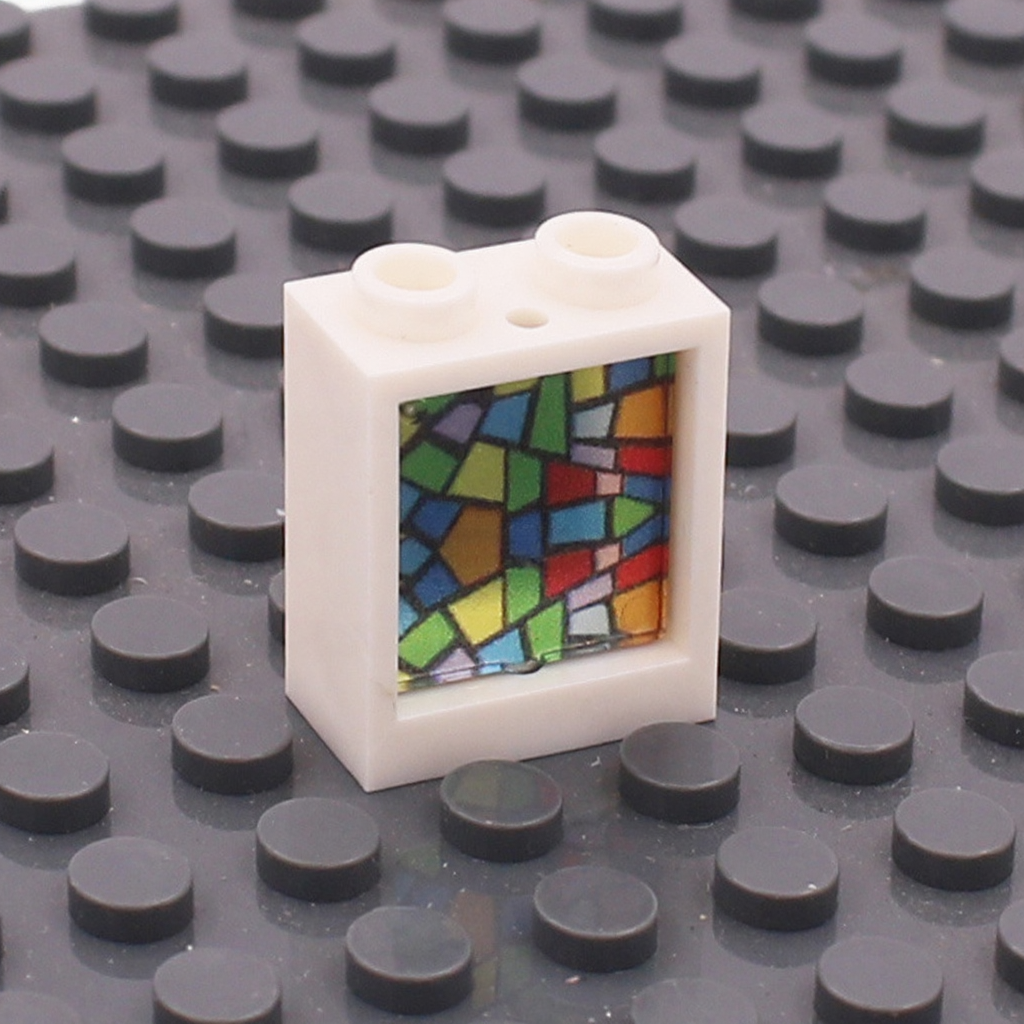 1x2x2 Glass Windows & Colored Wall Panels | 5 Frame Colors & 6 Glass Styles | Compatible with #60592+#60601
