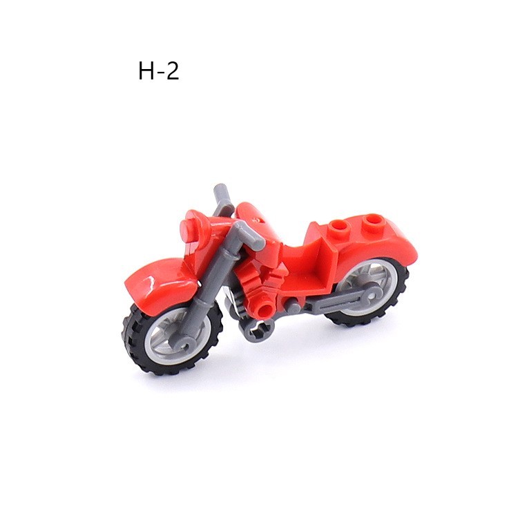 Nowoczesna scena wojskowa z kompatybilnymi częściami, nadaje się do montażu motocykli dwukołowych, małe elementy konstrukcyjne x 10