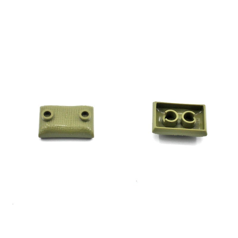 Small Particle Compatible Sandbag Parts | MOC Military Scene Equipment & DIY Brick Accessories x 100pcs