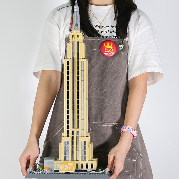 Wangge-5212 Zestaw do budowania American New York Empire State, kompatybilny z małymi elementami konstrukcyjnymi, najlepszy prezent konstrukcyjny dla mężczyzn