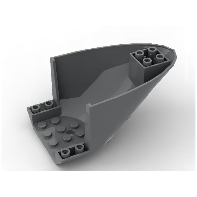 87616 Small Building Blocks Parts, compatible with 6x10 Aircraft Tail Bottom Parts (NOT Gobricks Brand)