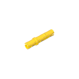 Long, double-ended, center-through friction pin, 23.7 mm long.