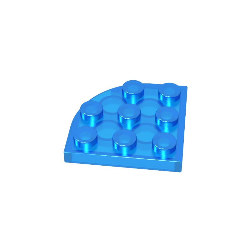3x3 rounded corner plate