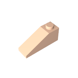 3x1 sloped bricks