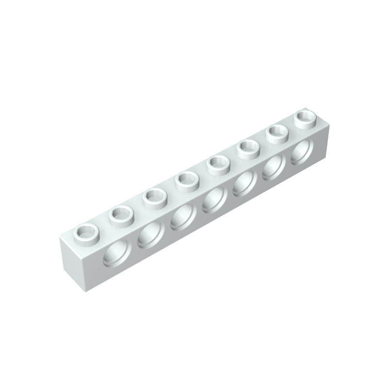 1x8 bricks with 7 holes