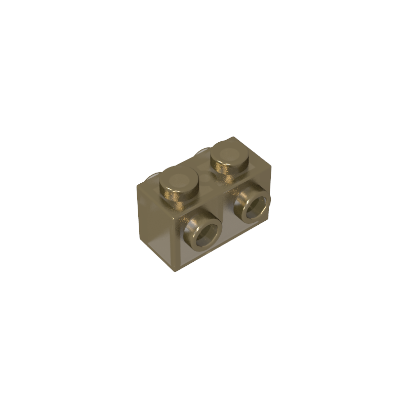 1x2 brick with transfer bumps on both sides