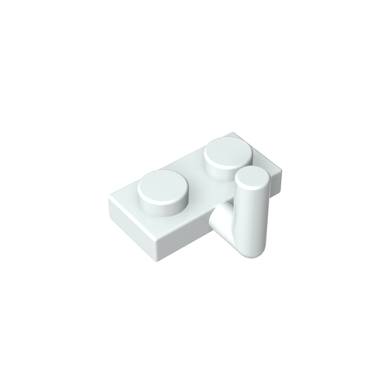 1x2 single side plate with upward curved handle