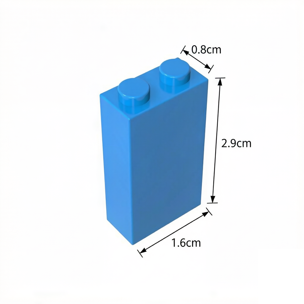 22886 Cegła 1 x 2 x 3 z dolnym uchwytem na kołek – GOBRICKS Cegły z nadrukiem na zamówienie M