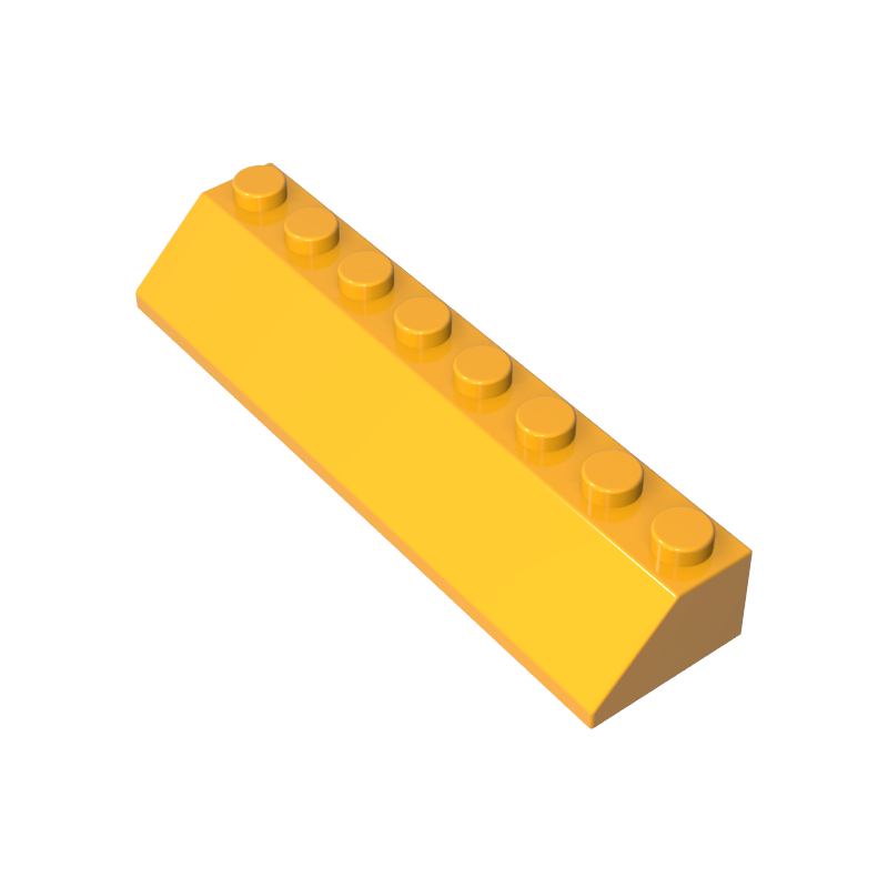 2x8 45° sloping roof tiles
