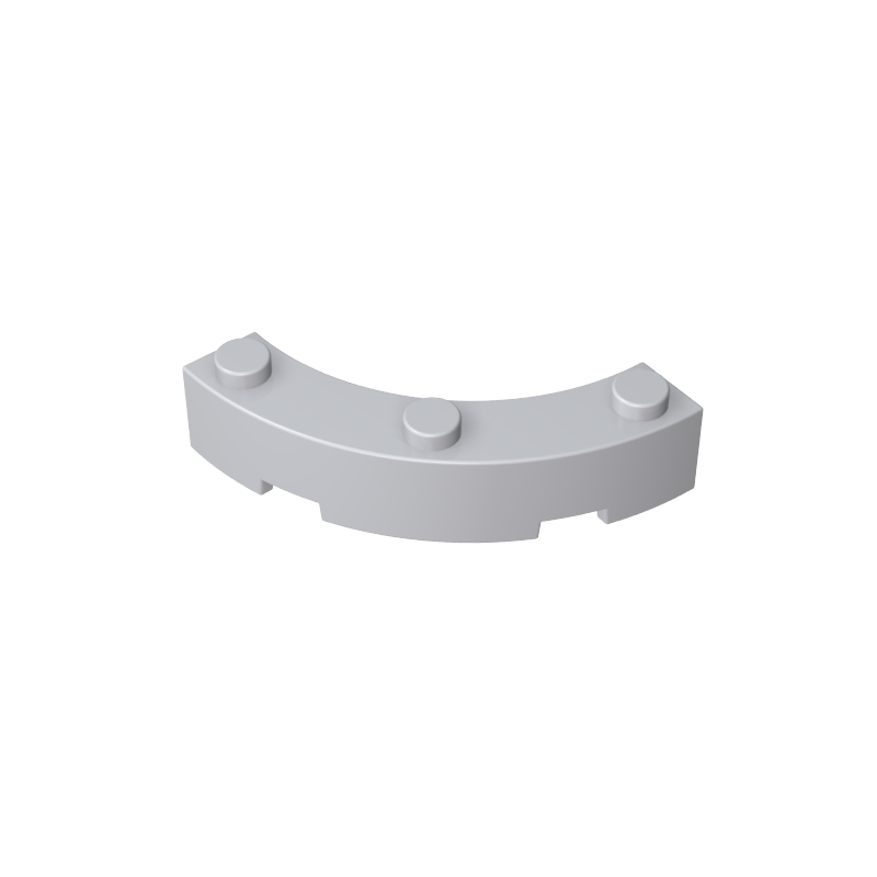 4x4 curved brick with 3 raised points