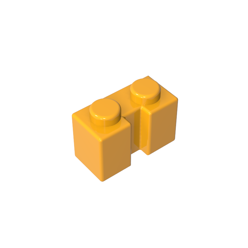 1x2 grooved brick