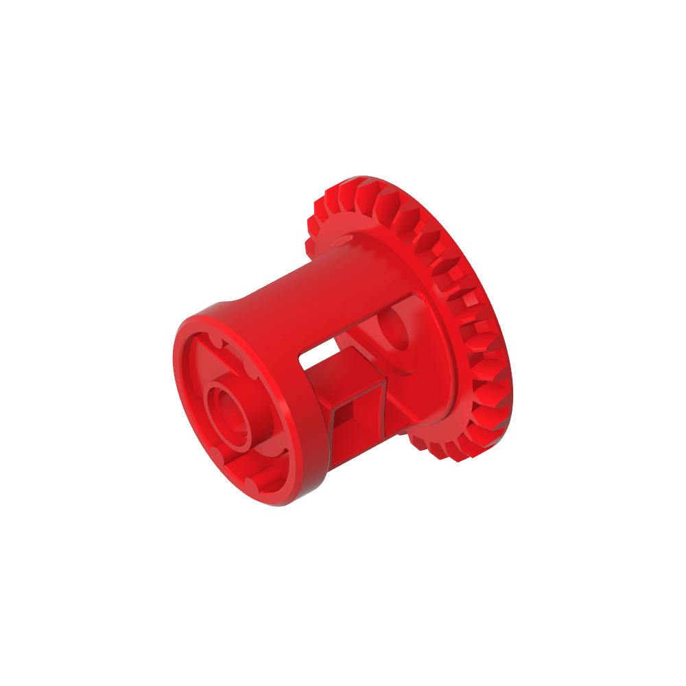 Technic Gear Differential with Inner Tabs and Closed Center, 28 Bevel Teeth [Beveled Edge]