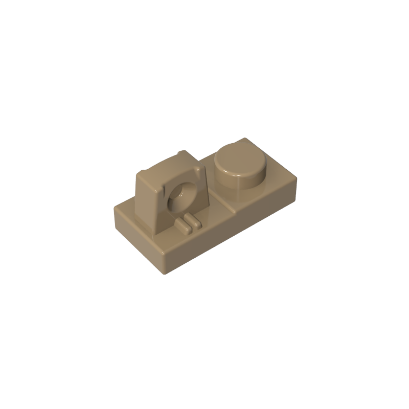 1x2 with a convex top hinge plate.