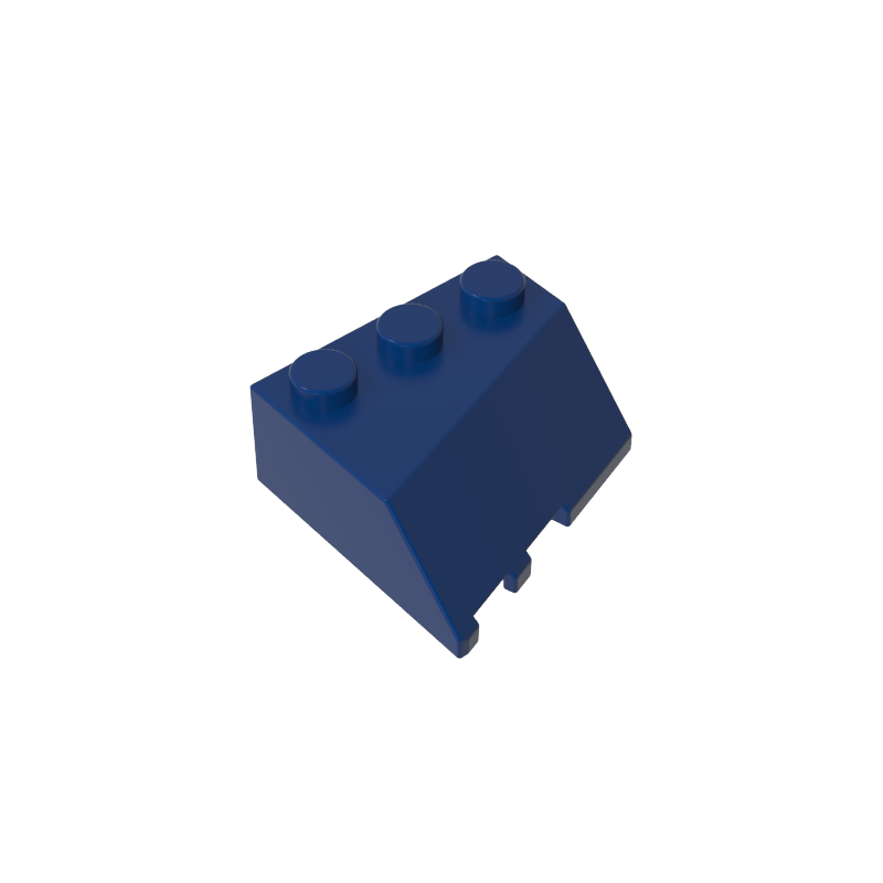 3x3 beveled wedge-shaped brick (right)