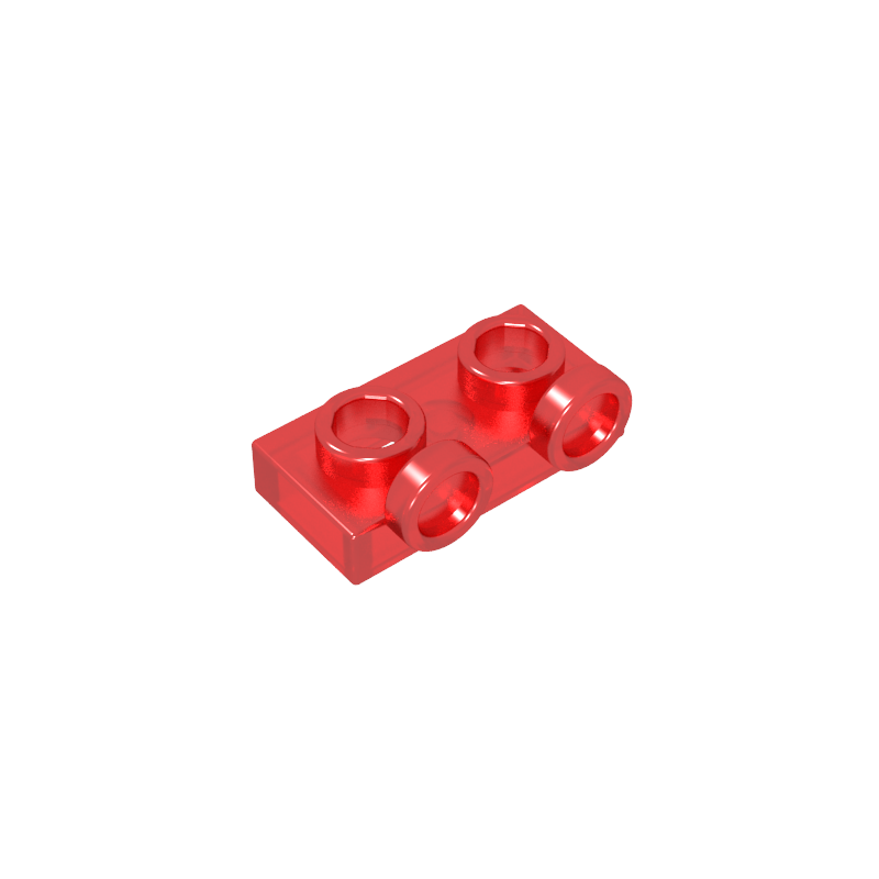1x2 plate with raised dot on one side