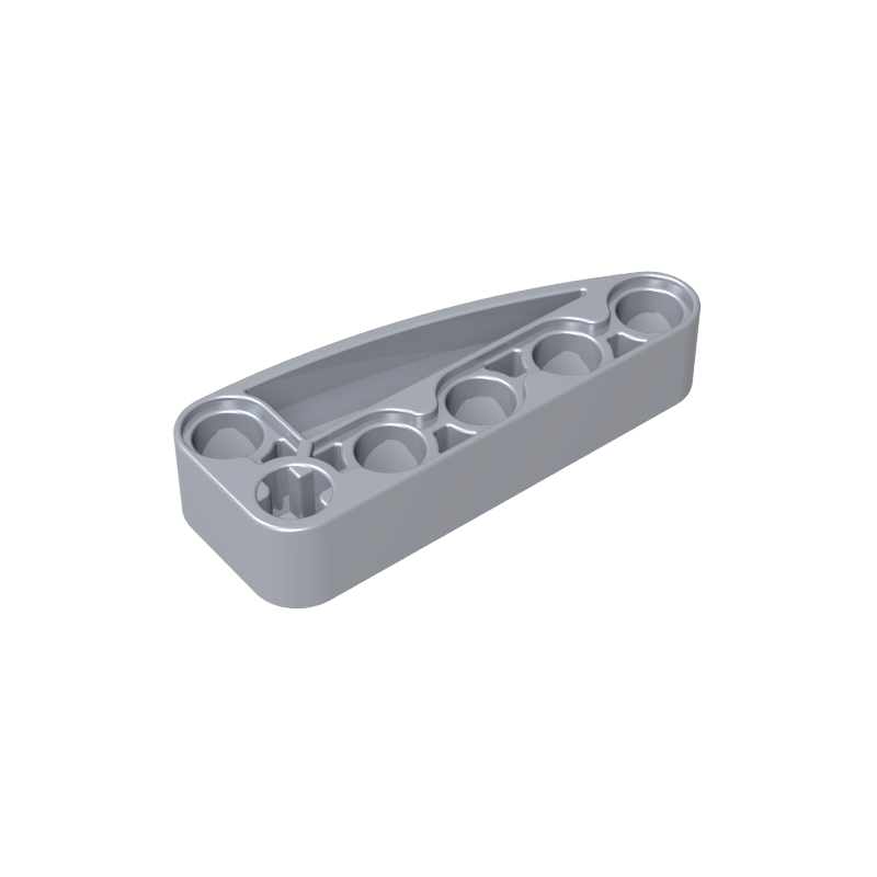 2x5 L-shaped, quarter-elliptical hole arm