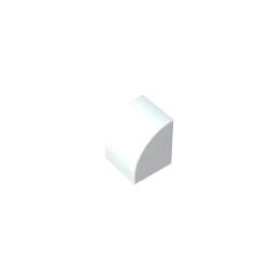1x1x1 curved brick