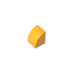 1x1x1 curved brick