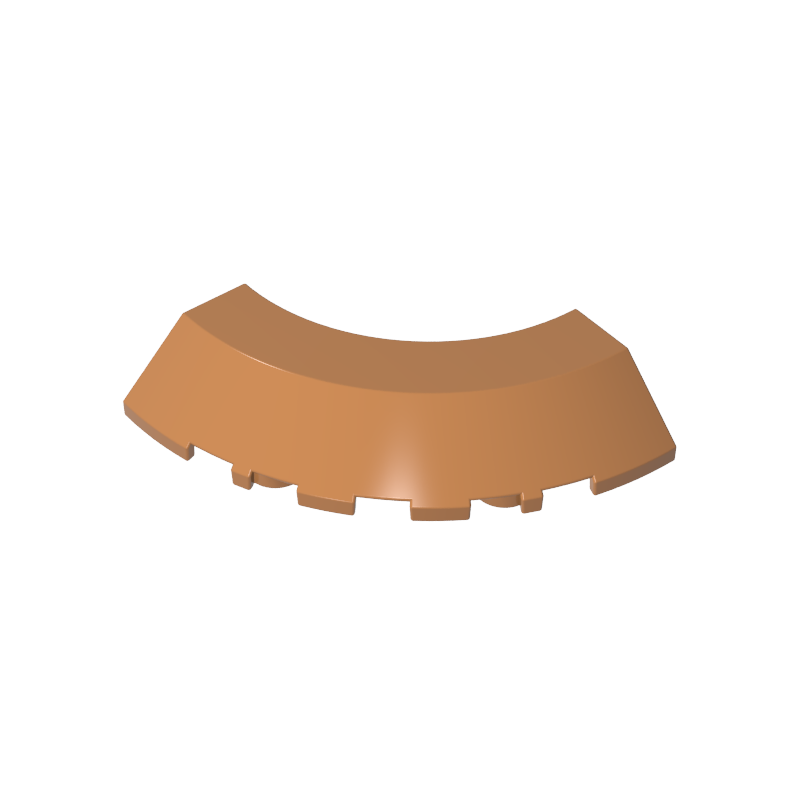 5x5 sloping corner round brick