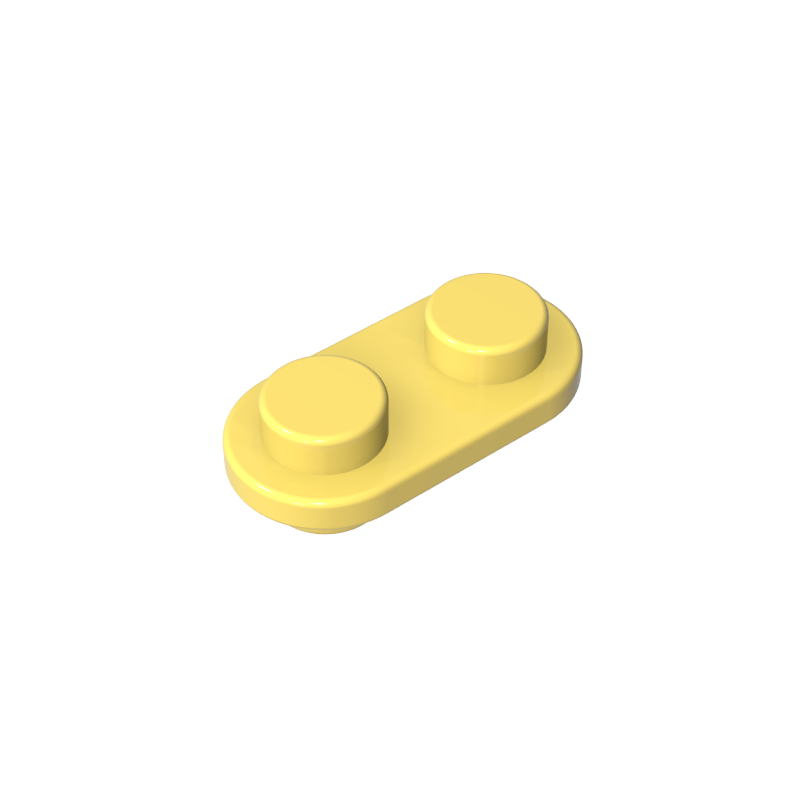 1x2 rounded corner double sided piece