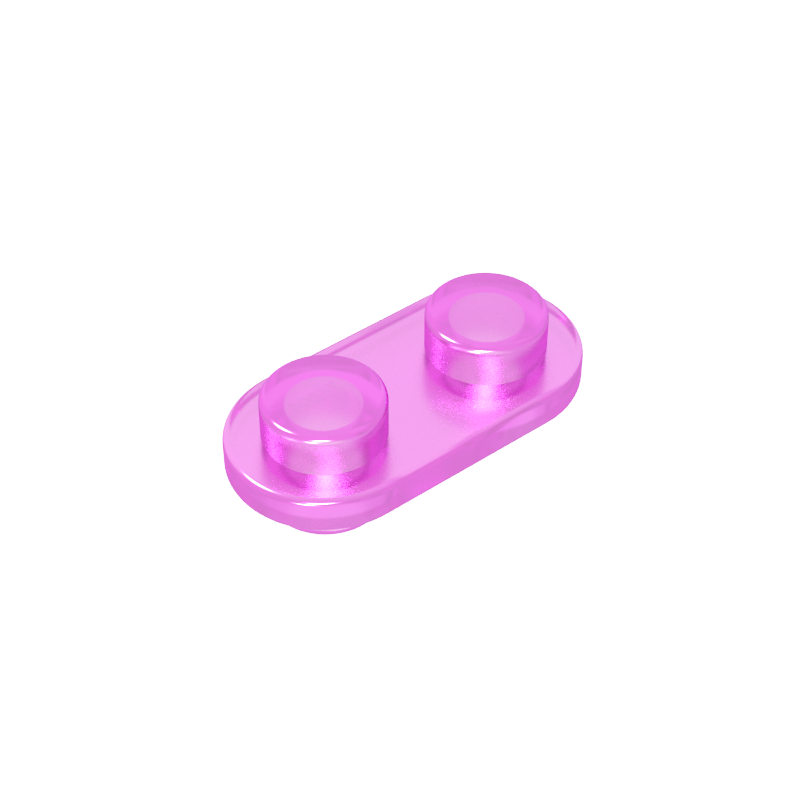 Pieza de doble cara de esquina redondeada 1x2