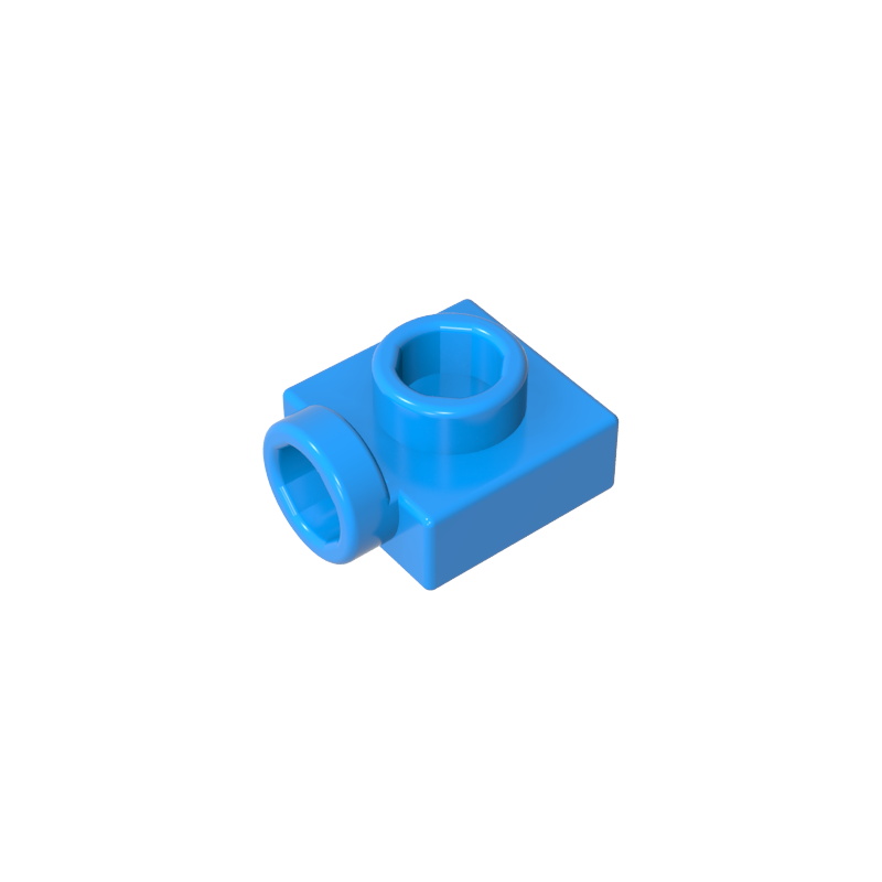 Tablero 1x1 con protuberancias en el lateral.