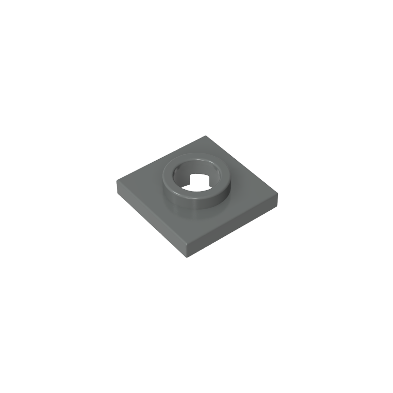 Plato giratorio 2x2 base cuadrada