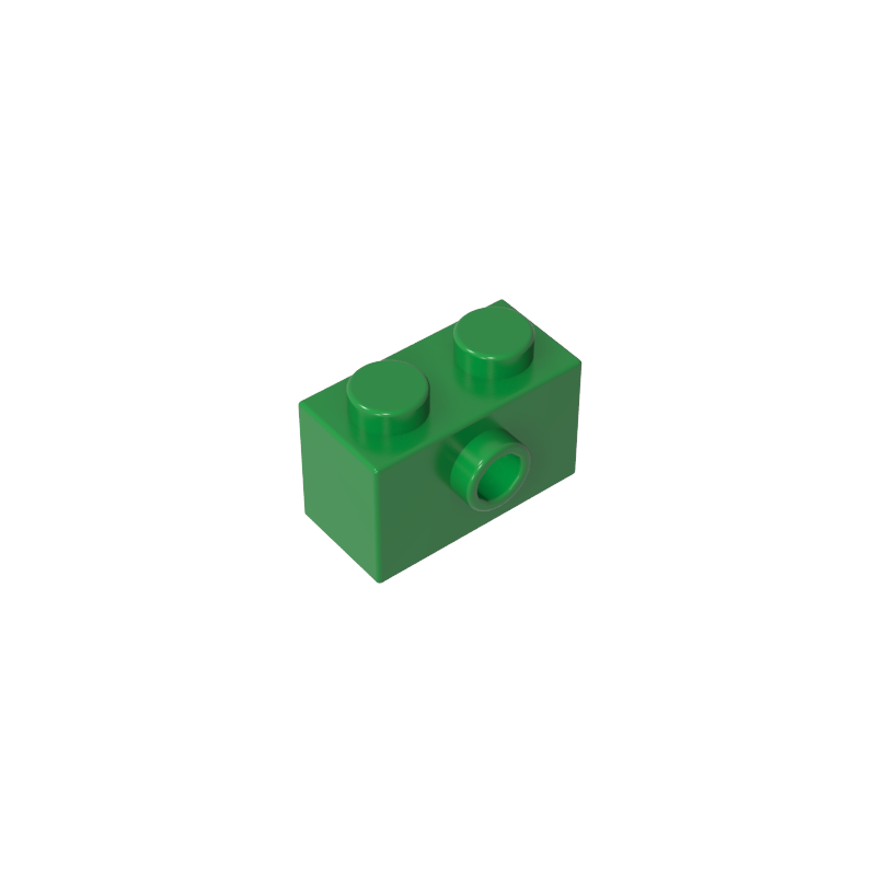 1x2 side brick with 1 hole