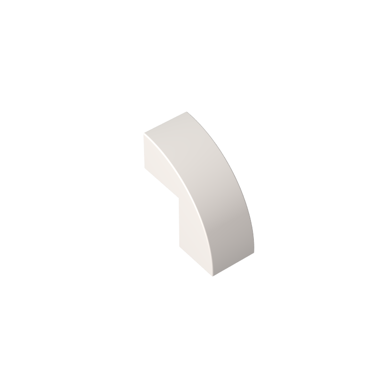 2x1x1x2/3 curved smooth tiles