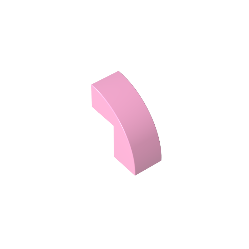 2x1x1x2/3 curved smooth tiles