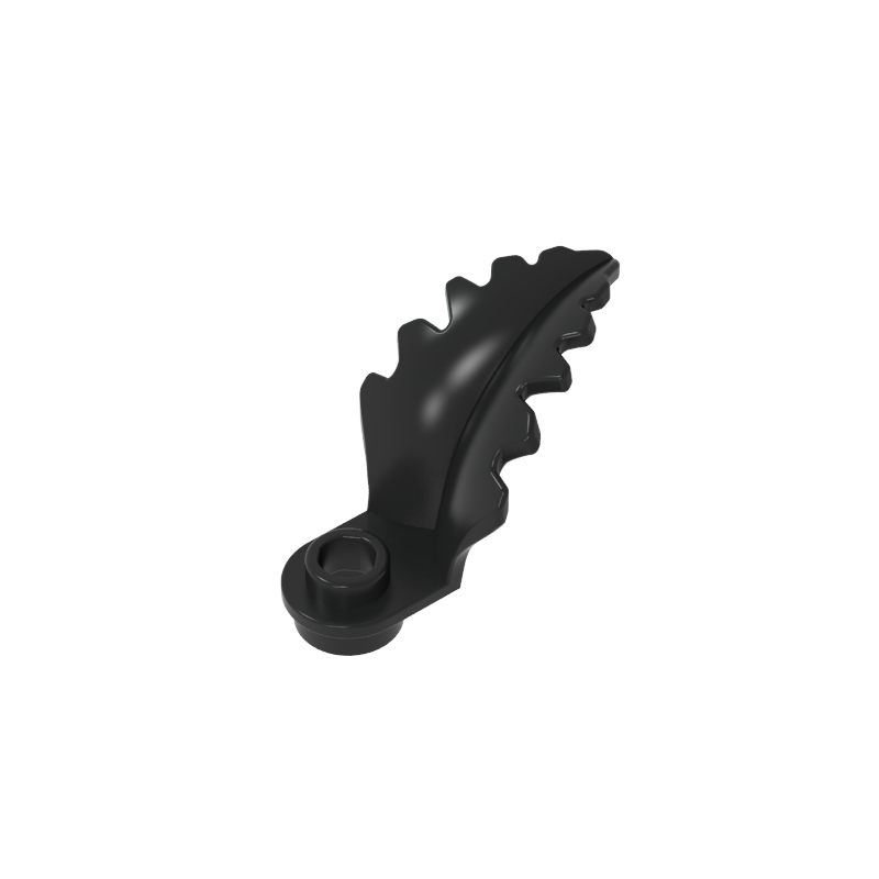 1x1 with curved upright blade