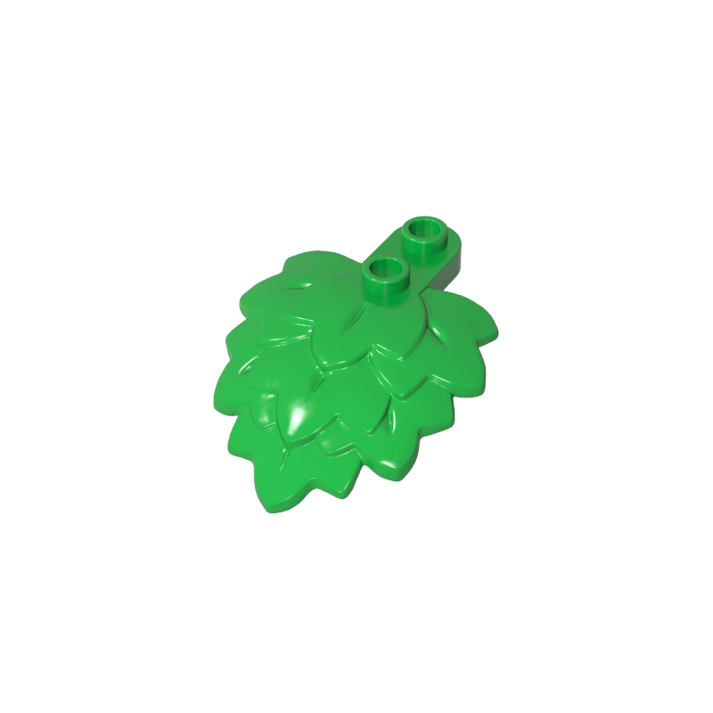 Vuelta de 1x2 con hojas en capas