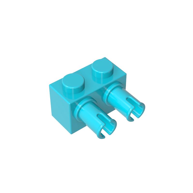 1x2 con dos ladrillos de anclaje