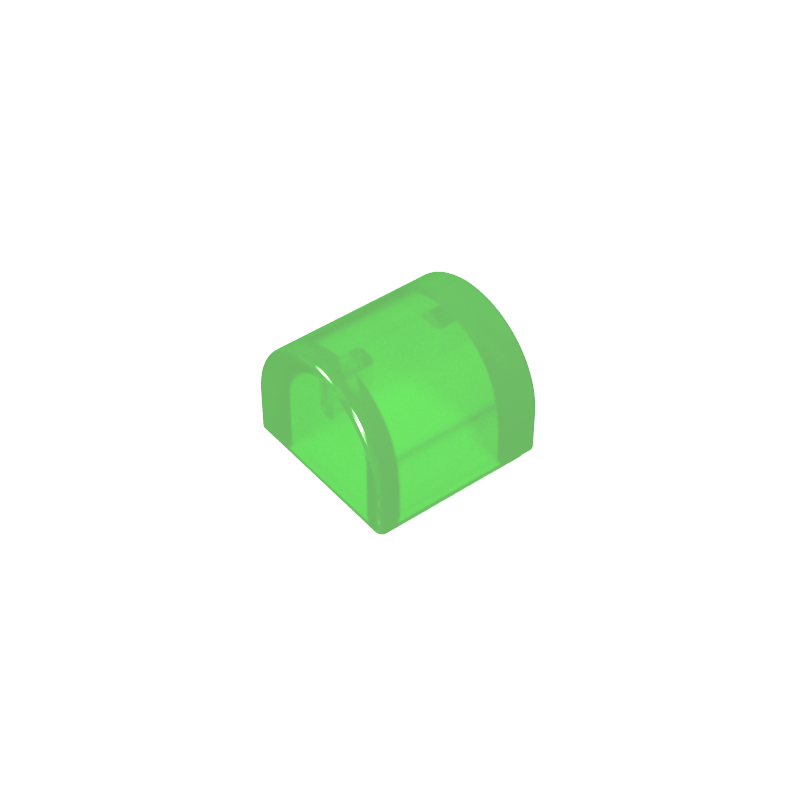 1x1x2/3 smooth curved tile