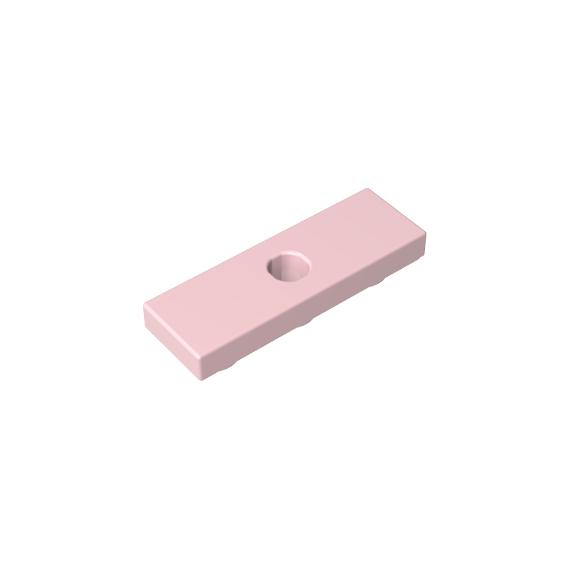 1x3 Reverse Glossy Brick with Hole