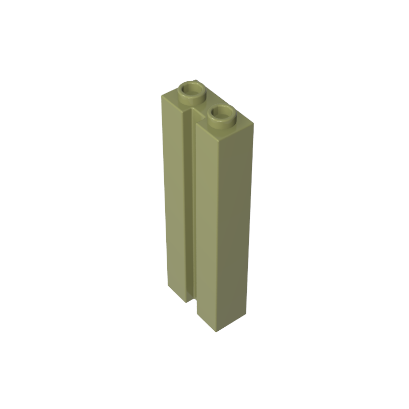 1x2x5 grooved bricks