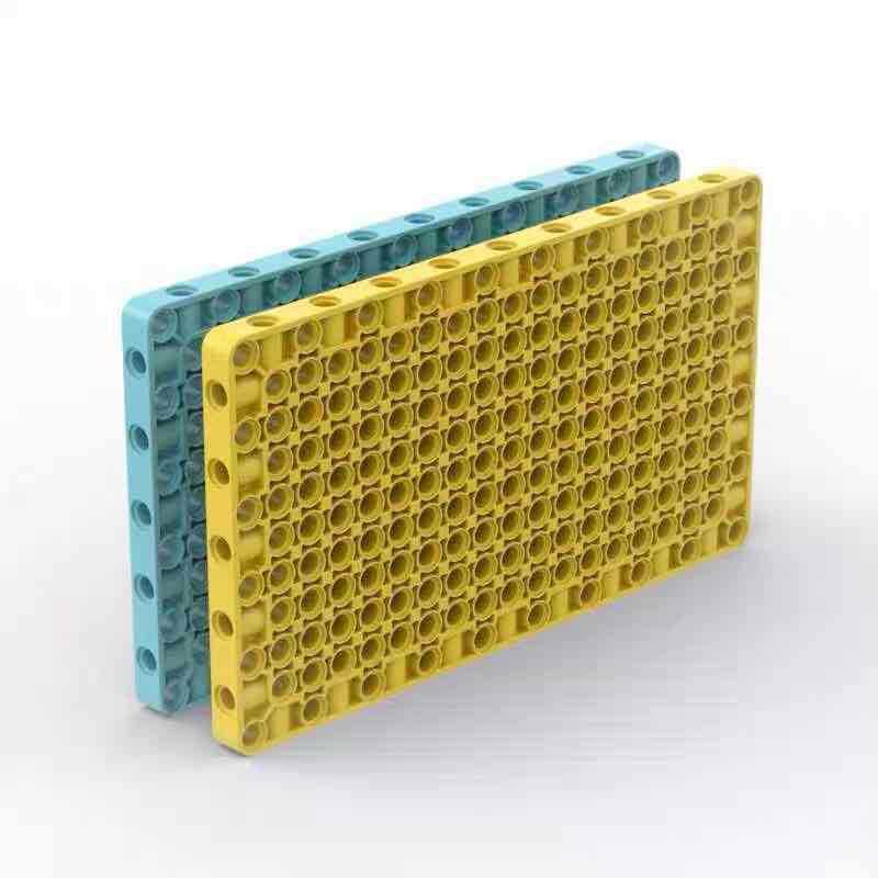 Pojedyncza Mechaniczna Płyta Konstrukcyjna 39369 Z Otworami - 11x19 Kompatybilna Z Płytami Bazowymi Technic (nie Marki Gobricks)
