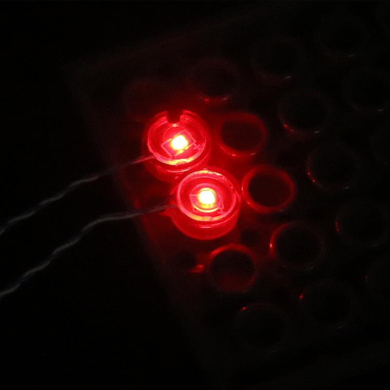 Okrągłe klocki LED, kompatybilne z akcesoriami oświetleniowymi z małymi cząsteczkami, kolorowe elementy oświetleniowe i akcesoria dekoracyjne