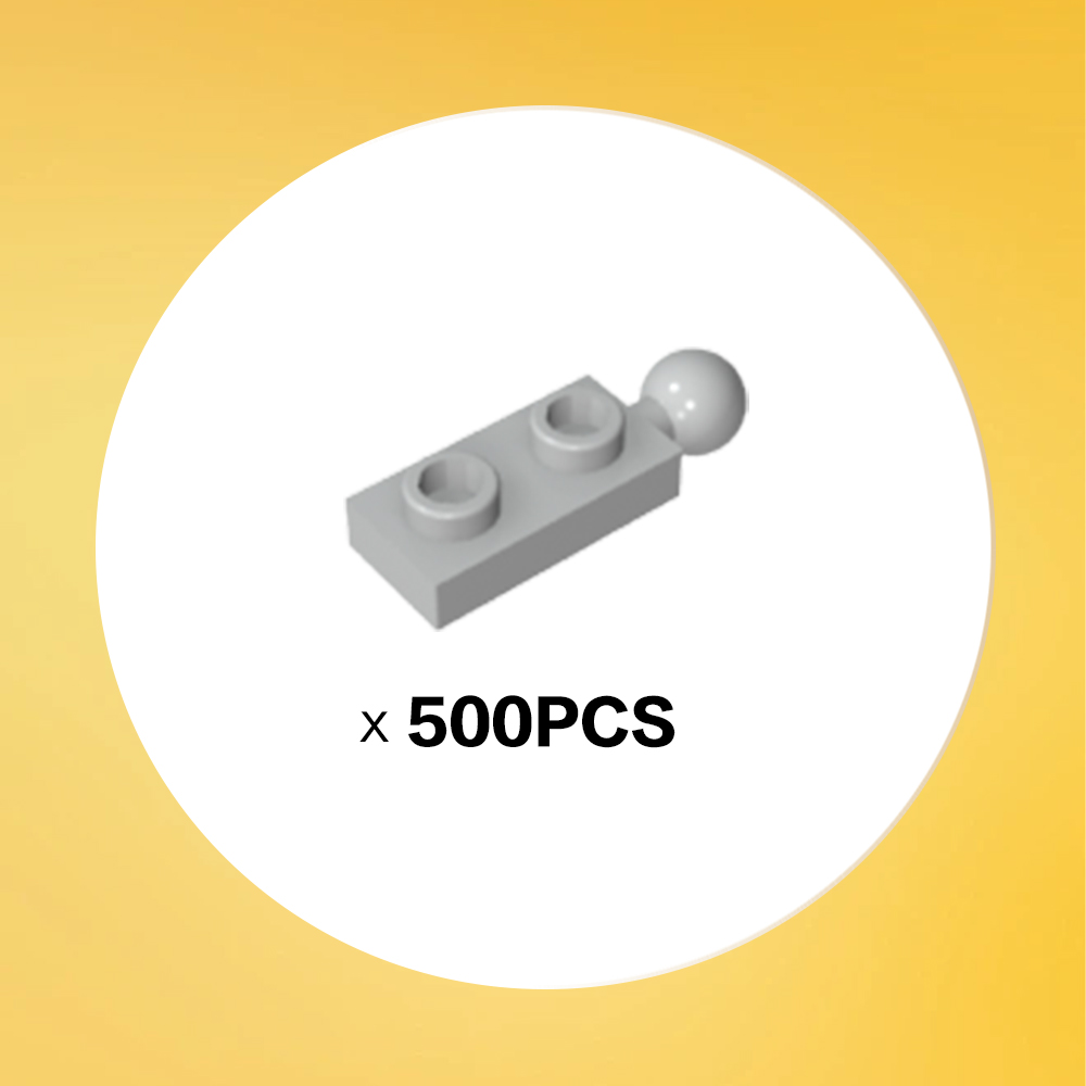 Plaat Special 1 x 2 met trekhaak aan het uiteinde x500PCS #22890