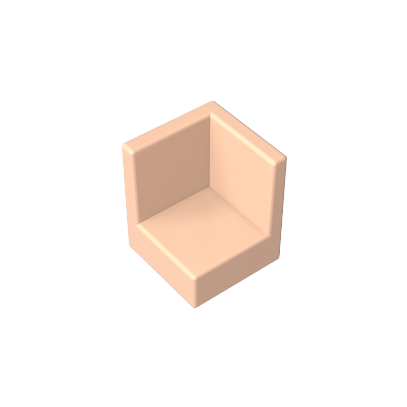 1x1x1 Corner Wall Panel