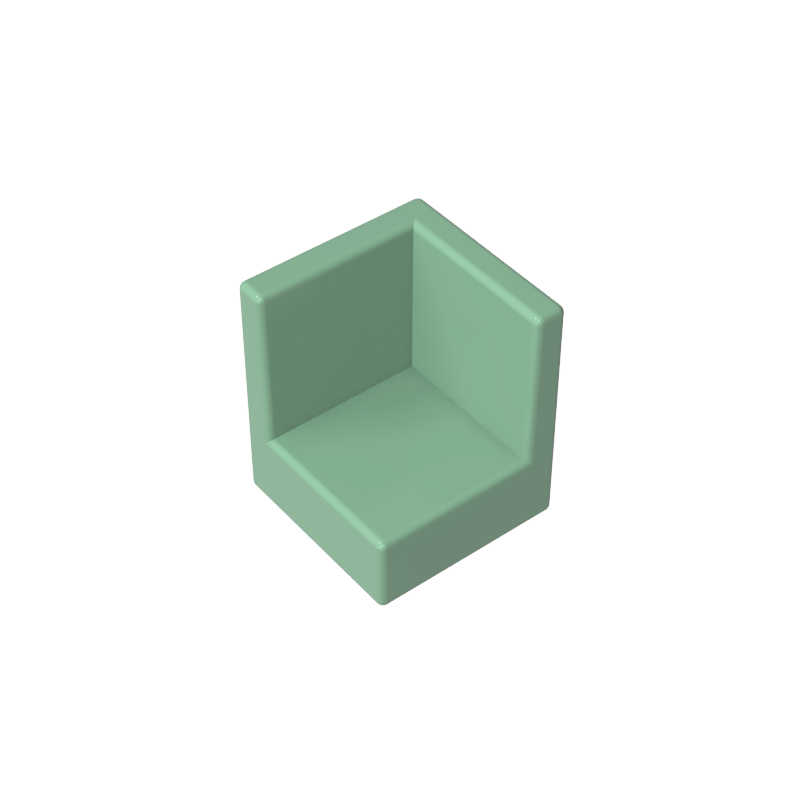 1x1x1 Corner wall panel
