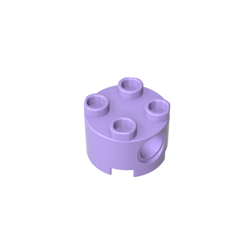 2x2 cylindrical bricks with bolt holes