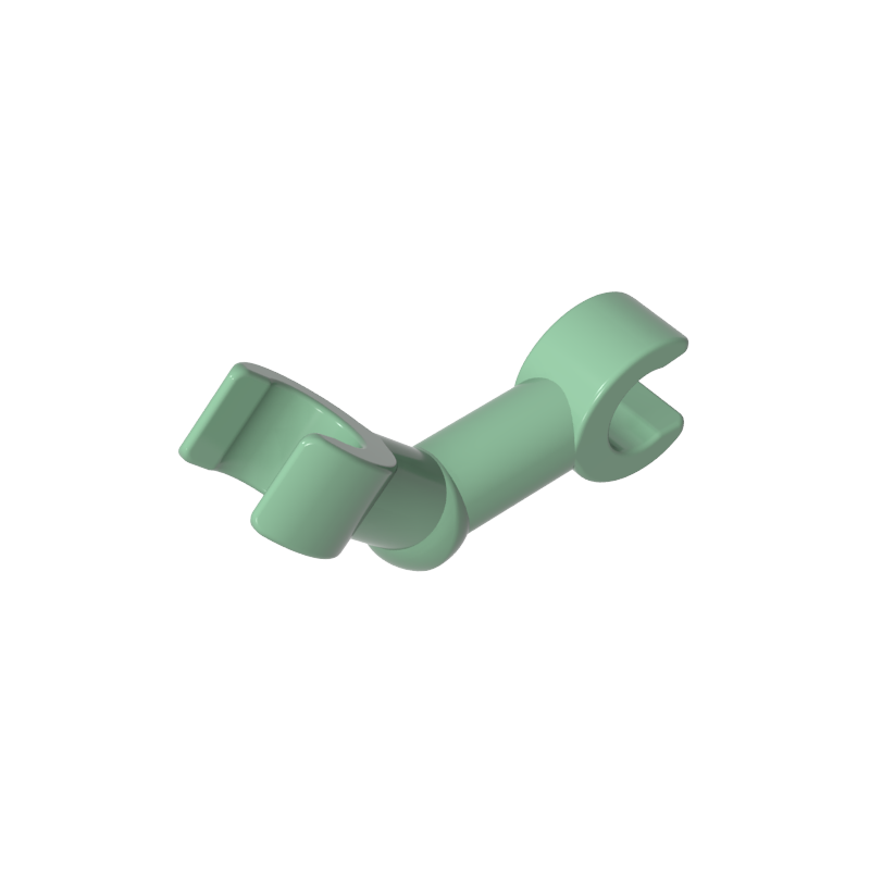 Minifigure skeleton with curved arm