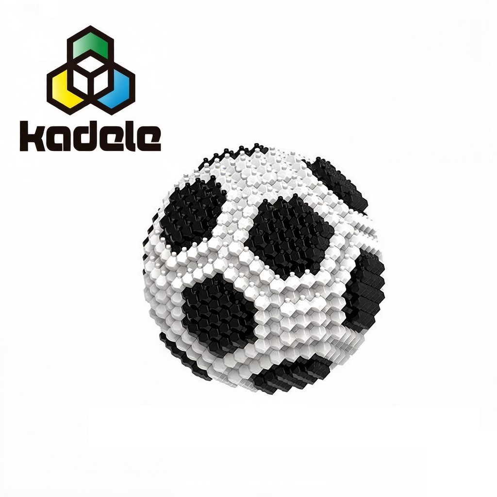 KADELE 3D Voetbalpuzzel – STEM-speelgoed met 14 facetten, waarbij elke klik een droom creëert