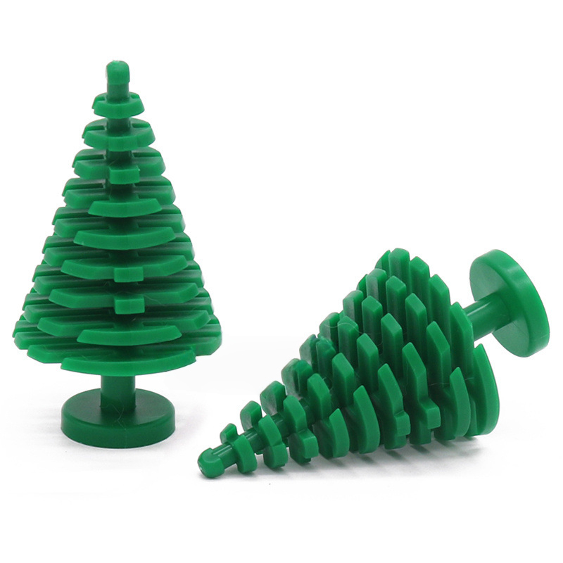 Tactische dennenboom bouwblokken - 0,3 kg bulkverpakking - Wargame & militaire MOC decorset