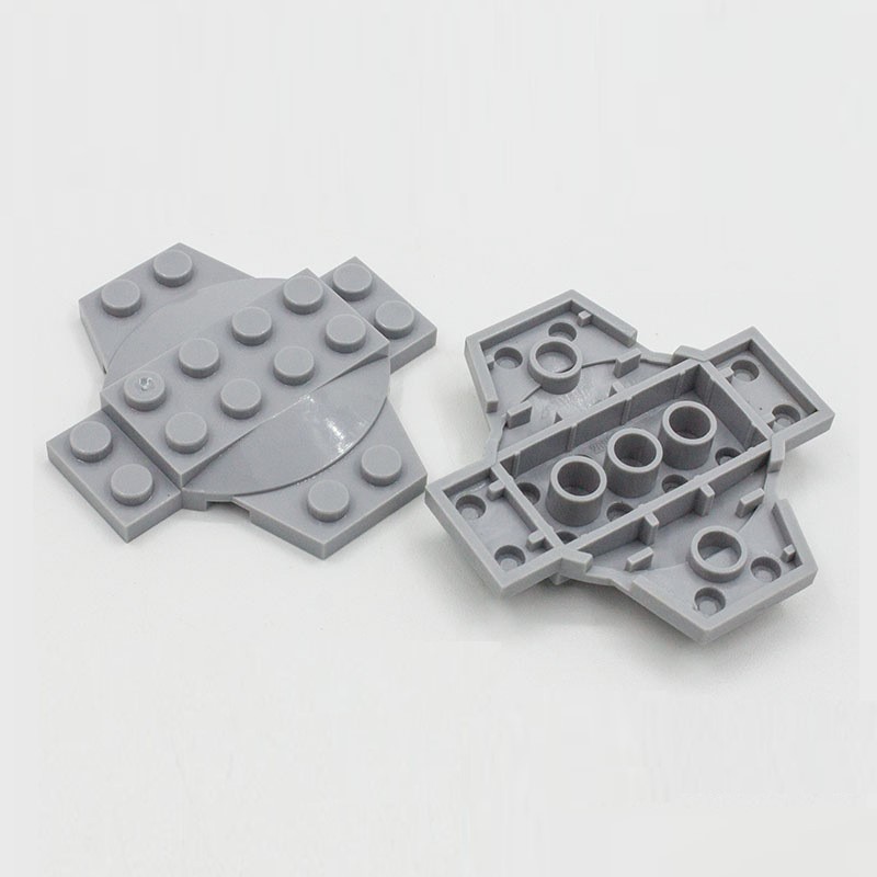 500 g compatibele Technic 30303 bouwstenen, plaat 6x6x2/3 kruis met koepel, kruisboogplaten 4211 (geen Gobricks)