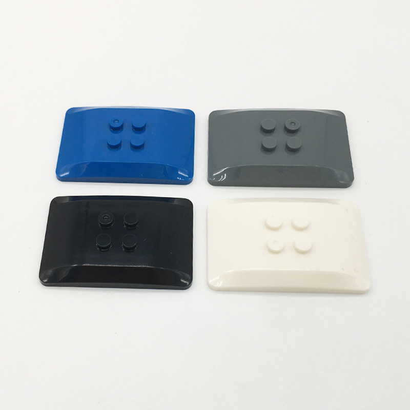 98281 Boogvormig bouwblok 4x6 (niet van het merk Gobricks) – Compatibel met Mini Bricks